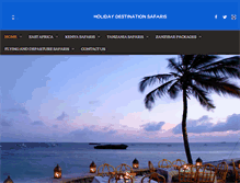 Tablet Screenshot of holidaydestinationsafaris.com